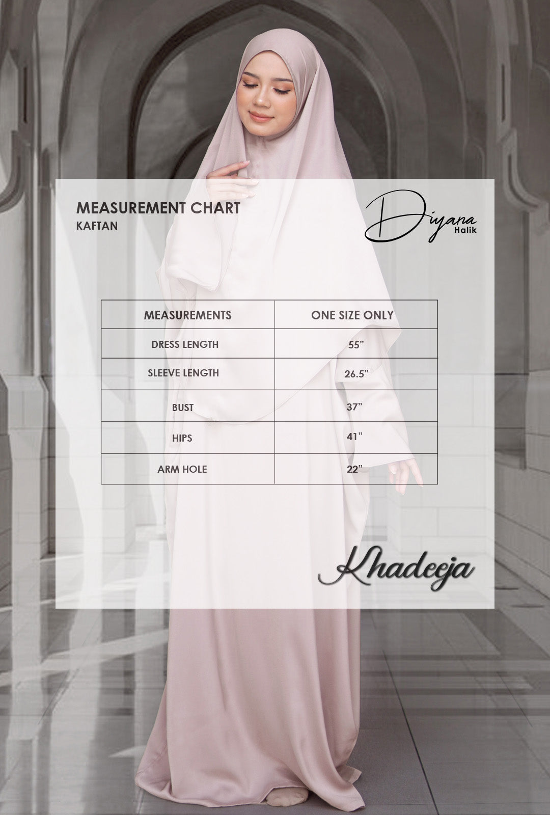 Kaftan Khadeeja in Sage Green