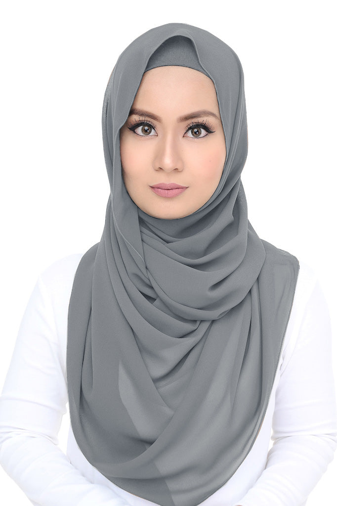 Lush (snood) Chiffon - Dark Grey