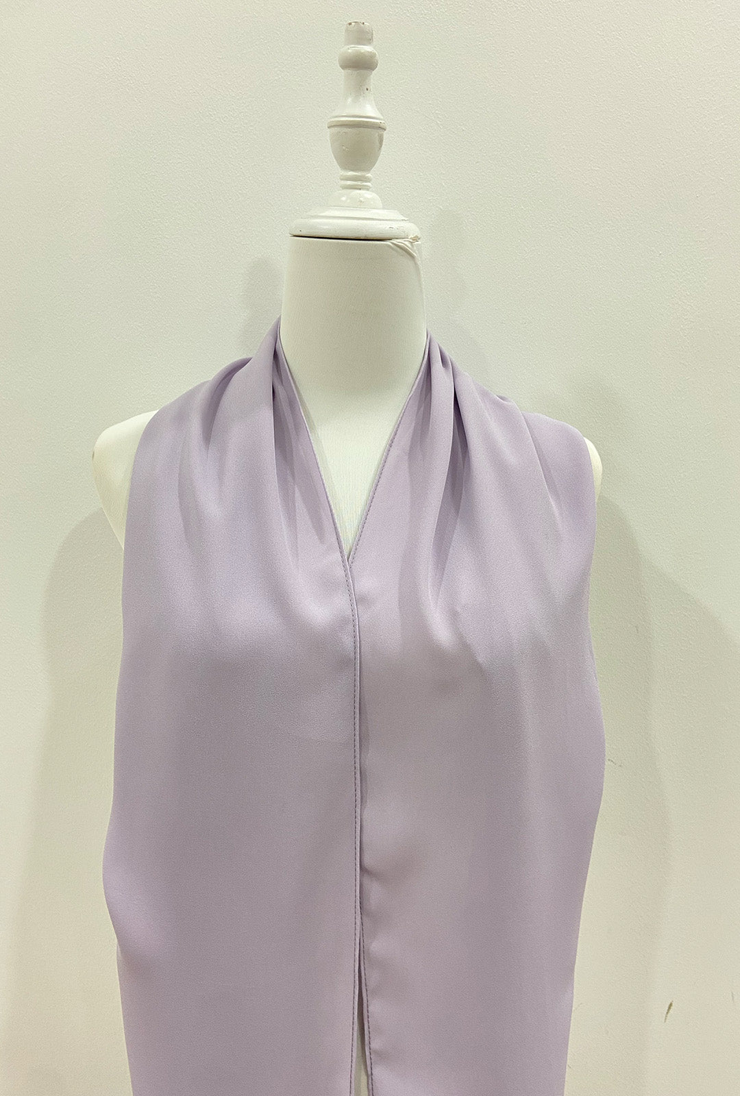 Maxi Hoodie Chiffon Shawl Halfmoon in Lilac