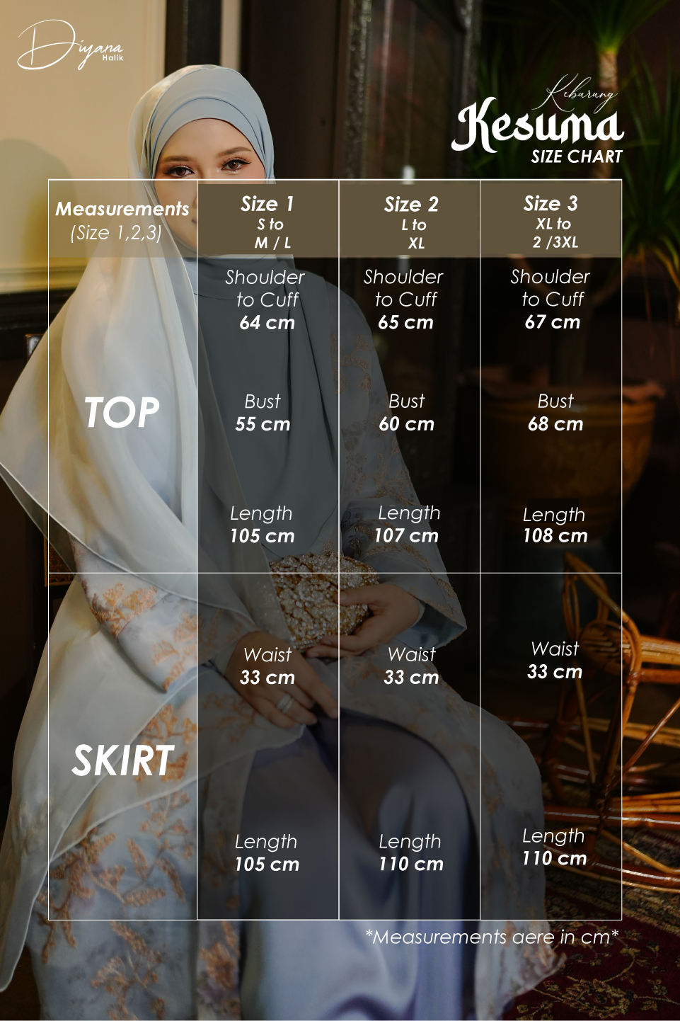 Kebarung Kesuma 2.0 in Soft Blue