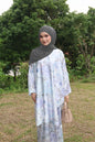 Standard Hoodie Chiffon Shawl Halfmoon in Grey