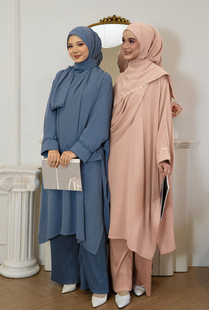 Serene Melur in Apricot Pink