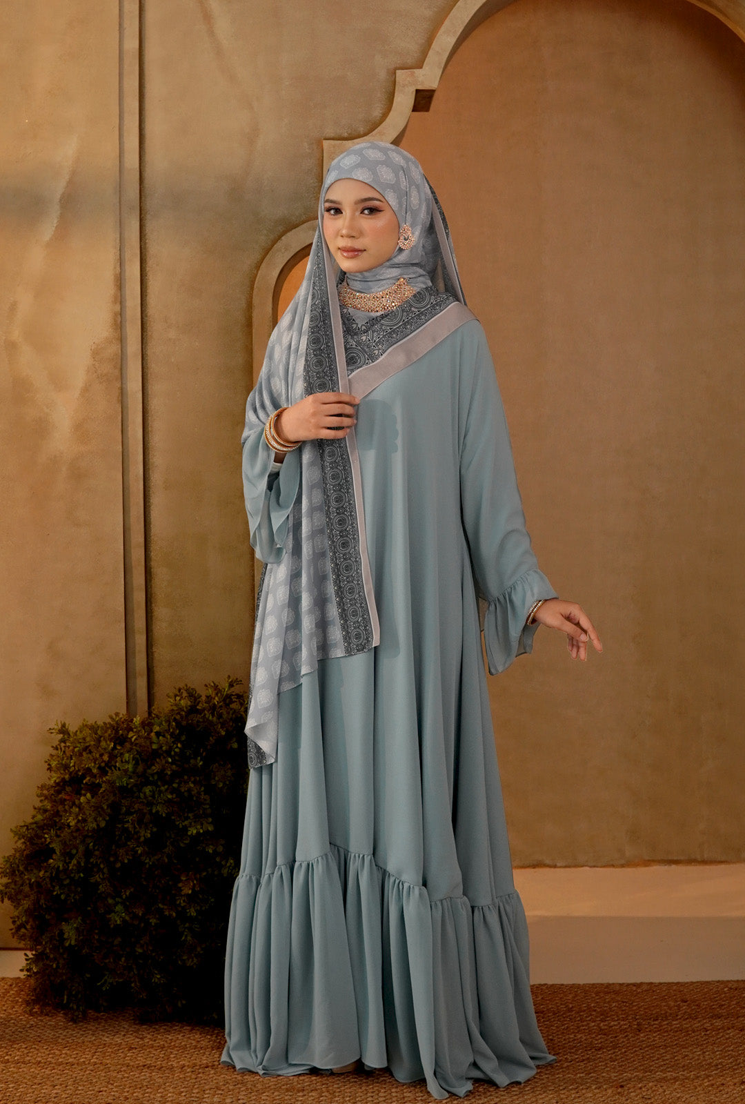 Soniya Dress in Soft Blue [Pre-order]