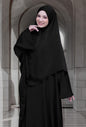 Khimar Khadeeja in Pure Black