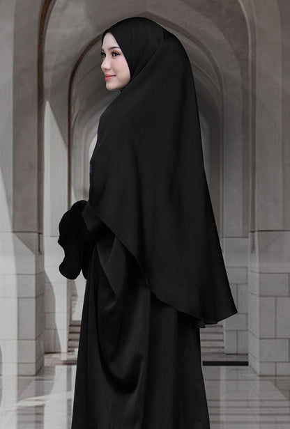 Khimar Khadeeja in Pure Black