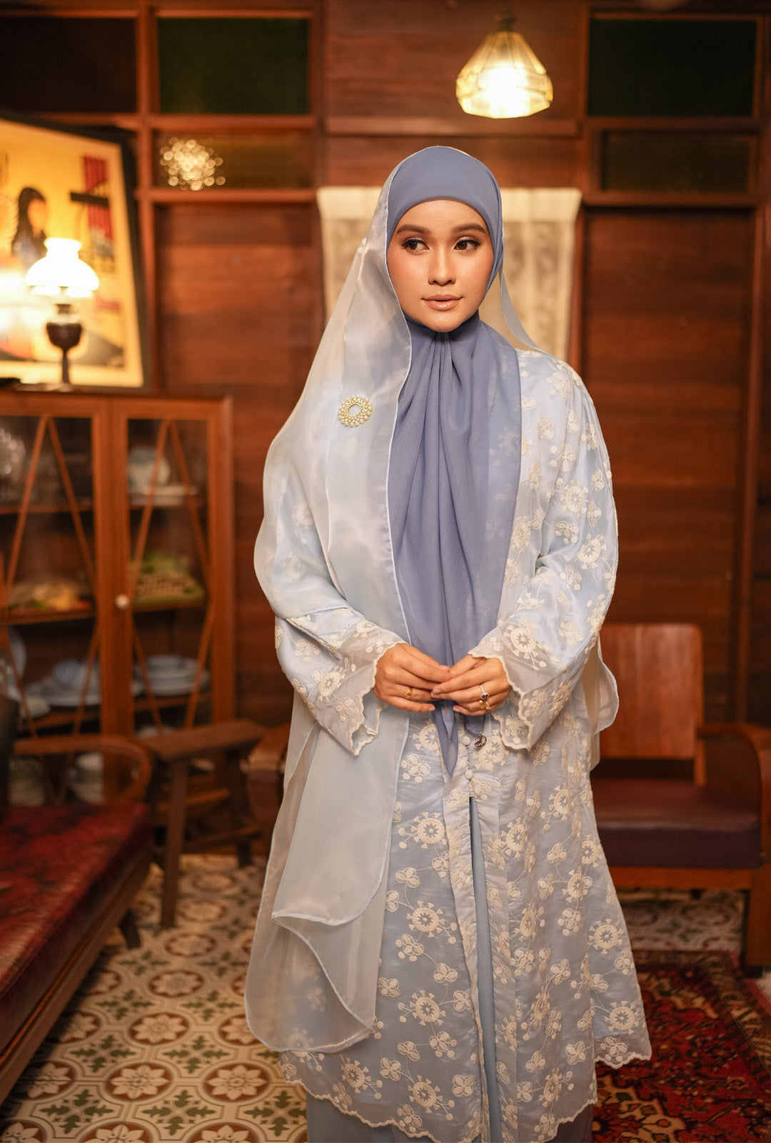 Kurung Kesuma in Baby Blue [Pre - Order -15 March]