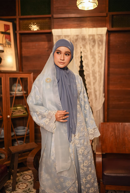 Kurung Kesuma in Baby Blue [Pre - Order -15 March]