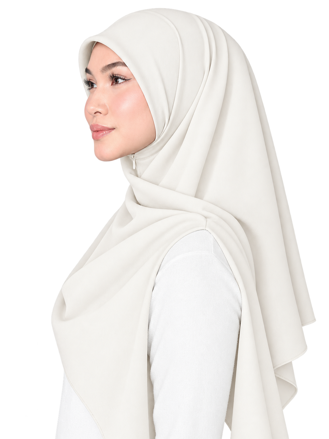Bawal / Khimar 2 in 1 in Off White