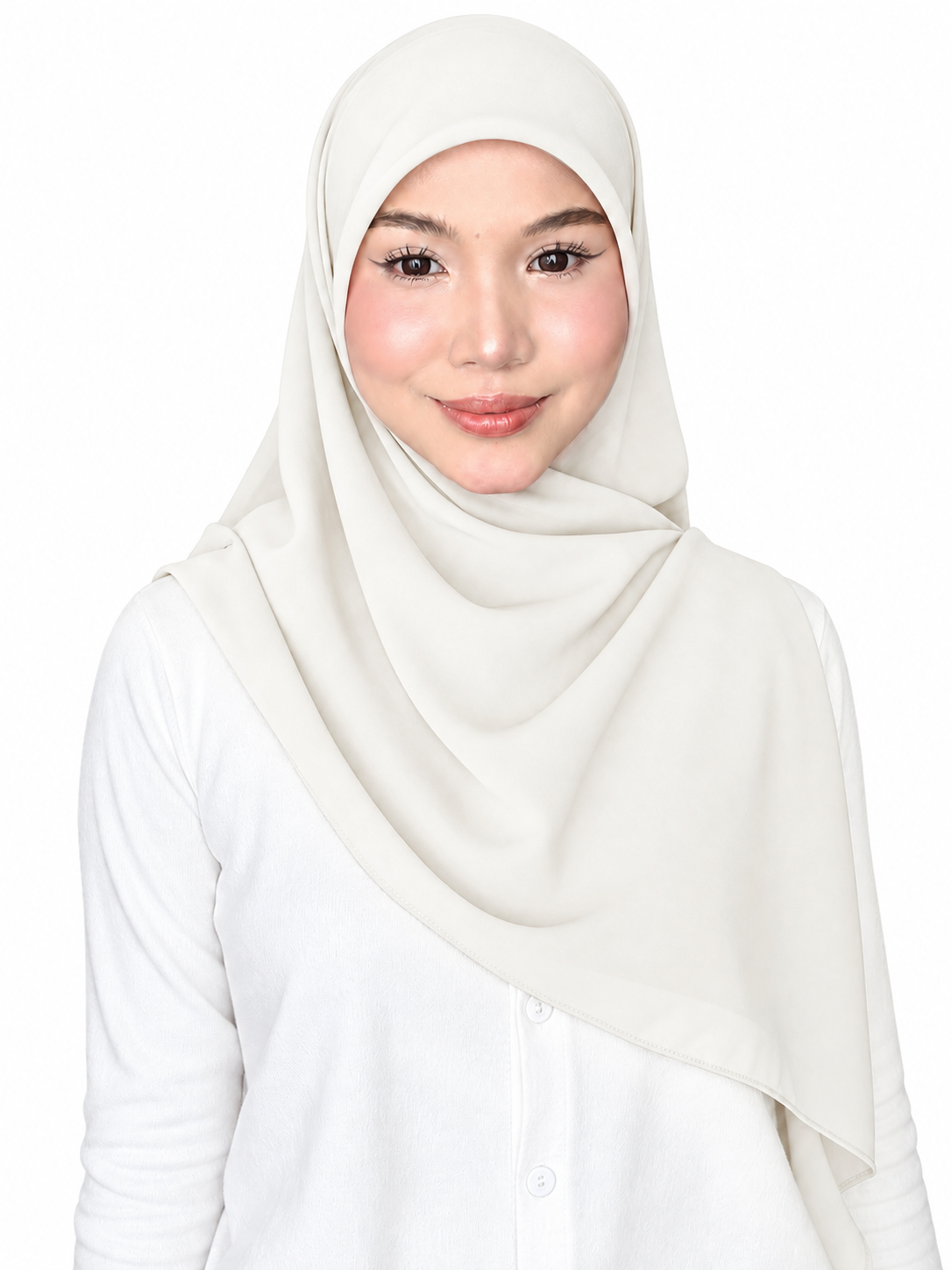 Bawal / Khimar 2 in 1 in Off White