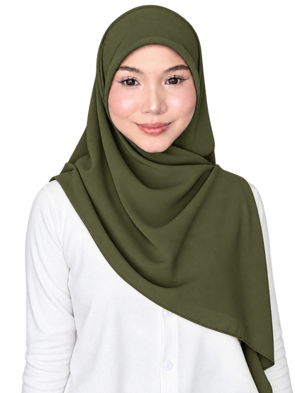 Bawal / Khimar 2 in 1 in Olive