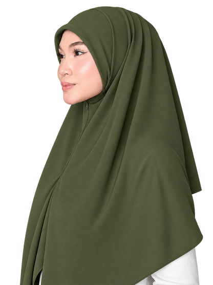 Bawal / Khimar 2 in 1 in Olive