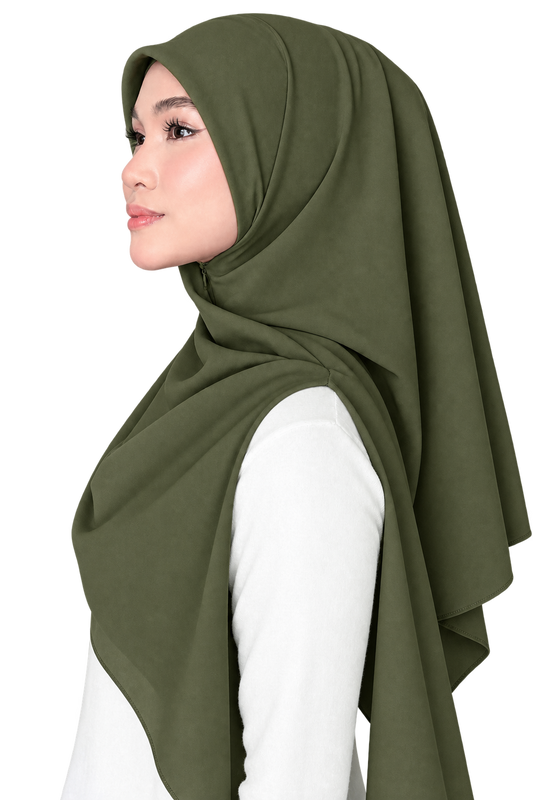 Bawal / Khimar 2 in 1 in Olive
