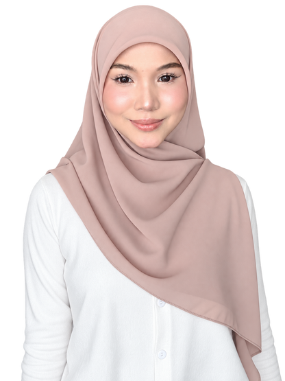 Bawal / Khimar 2 in 1 in Chocolate