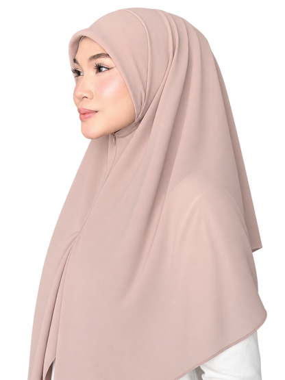 Bawal / Khimar 2 in 1 in Chocolate
