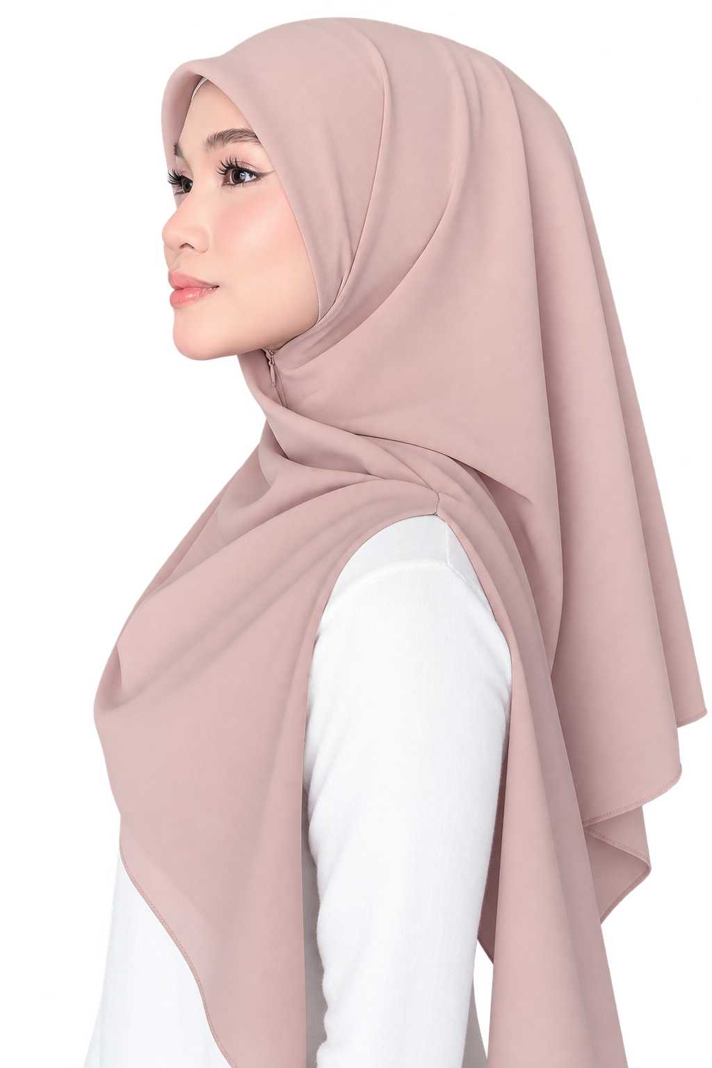 Bawal / Khimar 2 in 1 in Chocolate