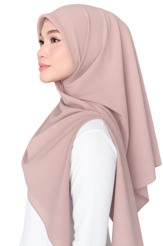 Bawal / Khimar 2 in 1 in Chocolate