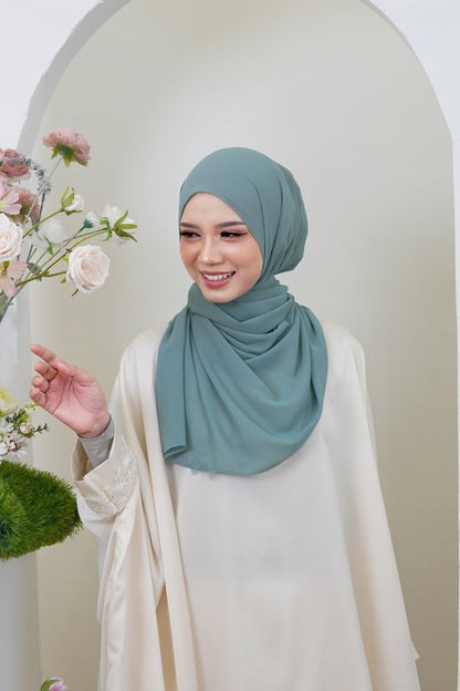 Sumayya Shawl in Crystal Teal