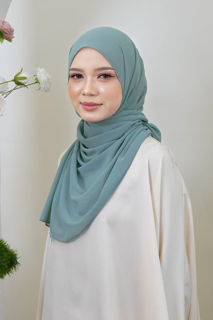 Sumayya Shawl in Crystal Teal