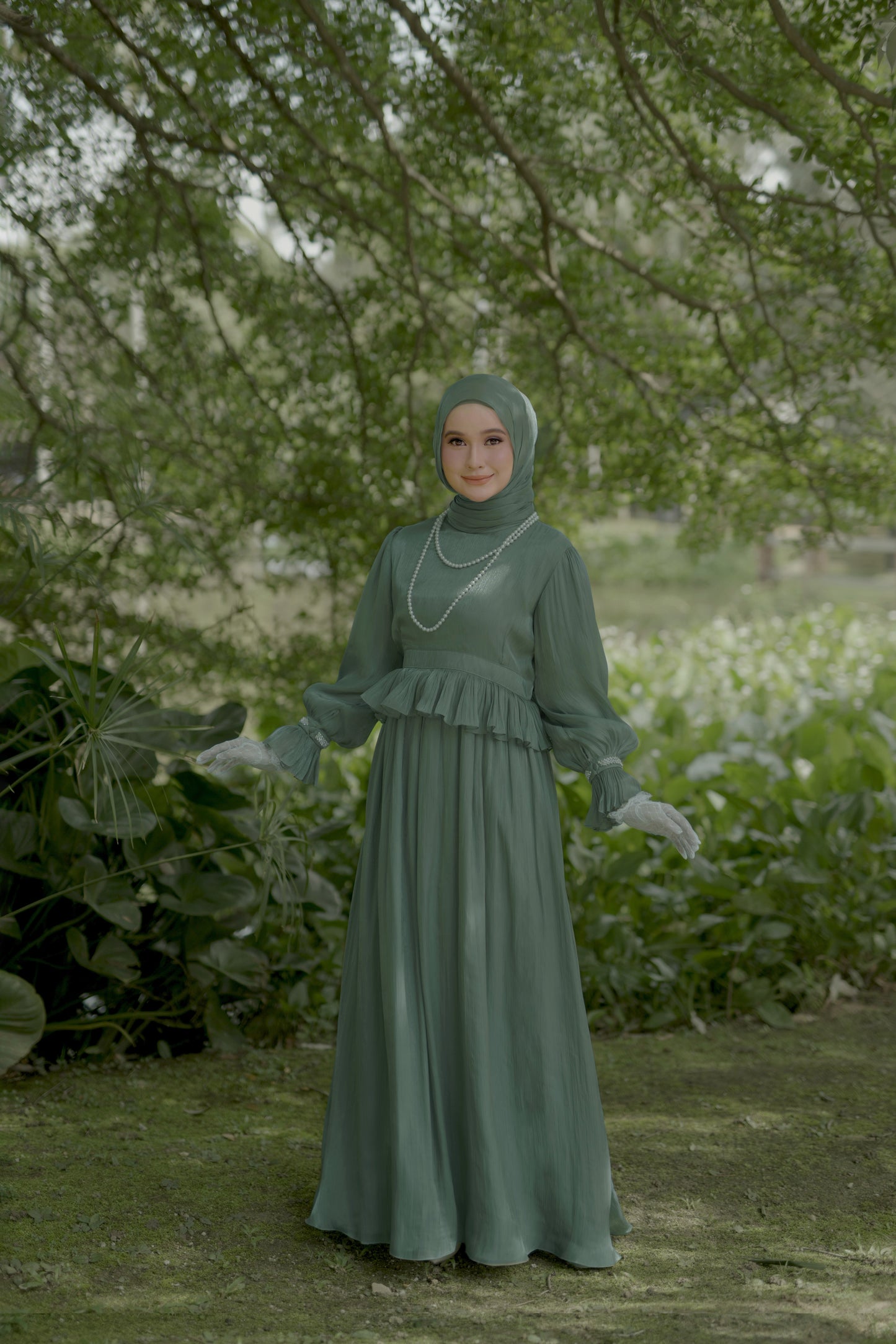 Aurora Dress in Jade [PRE - ORDER - EARLY MARCH]