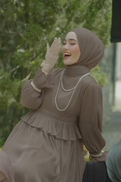 Aurora Dress in Mocha [PRE - ORDER - EARLY MARCH]