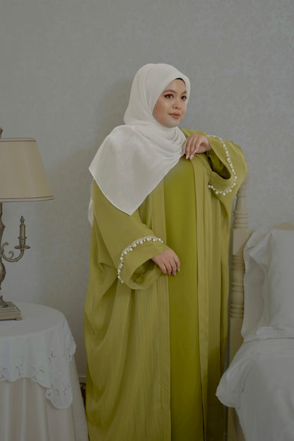 Abaya Rania in Green Tea