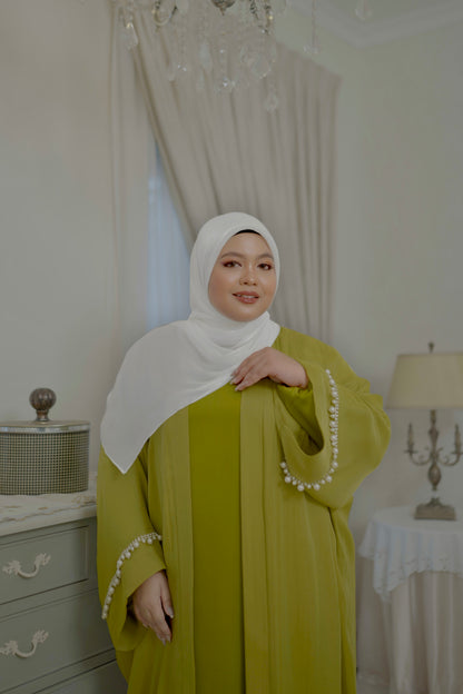 Abaya Rania in Green Tea