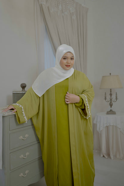 Abaya Rania in Green Tea