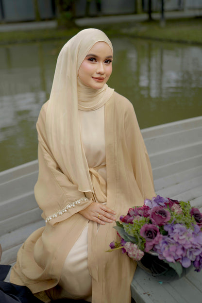 Abaya Rania in Khaki