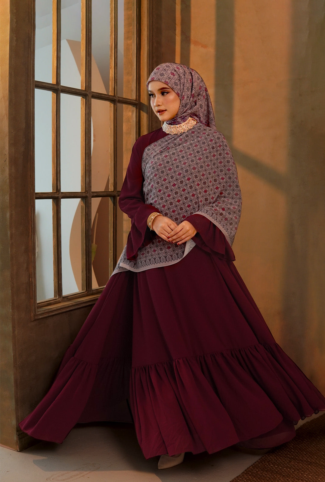 Soniya Dress in Maroon [Pre - Order]