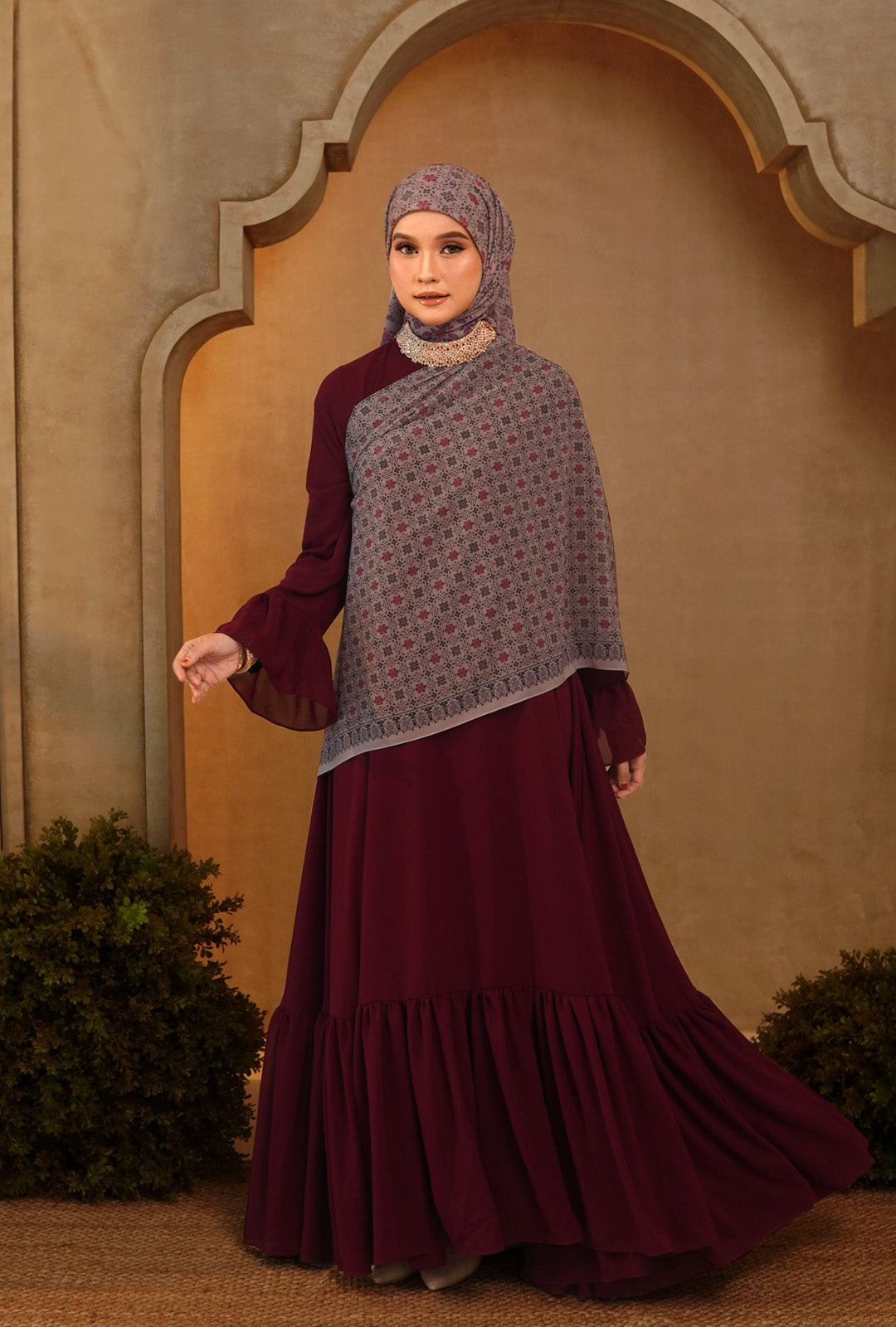 Soniya Dress in Maroon [Pre - Order]