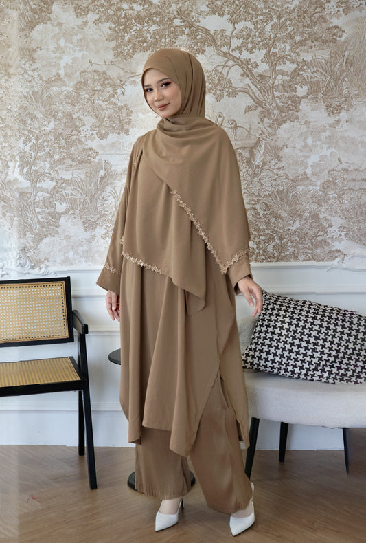 Serene Melur in Mocha Brown