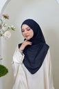 Sumayya Shawl in Navy Blue