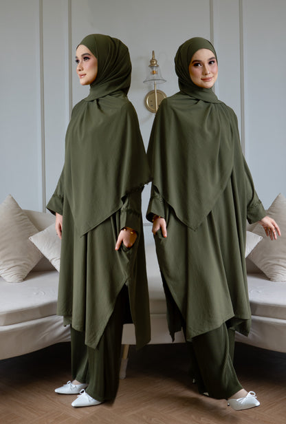 Serene Melur in Olive Green