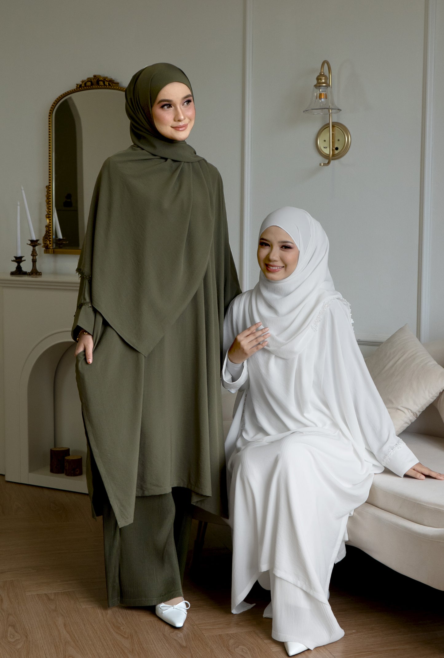 Serene Melur in Olive Green