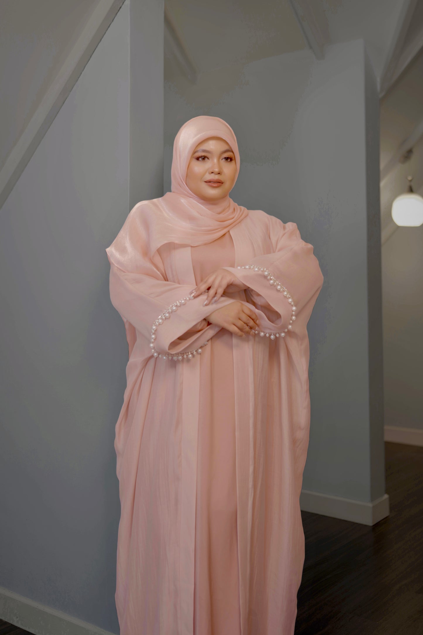 Abaya Rania in Pink