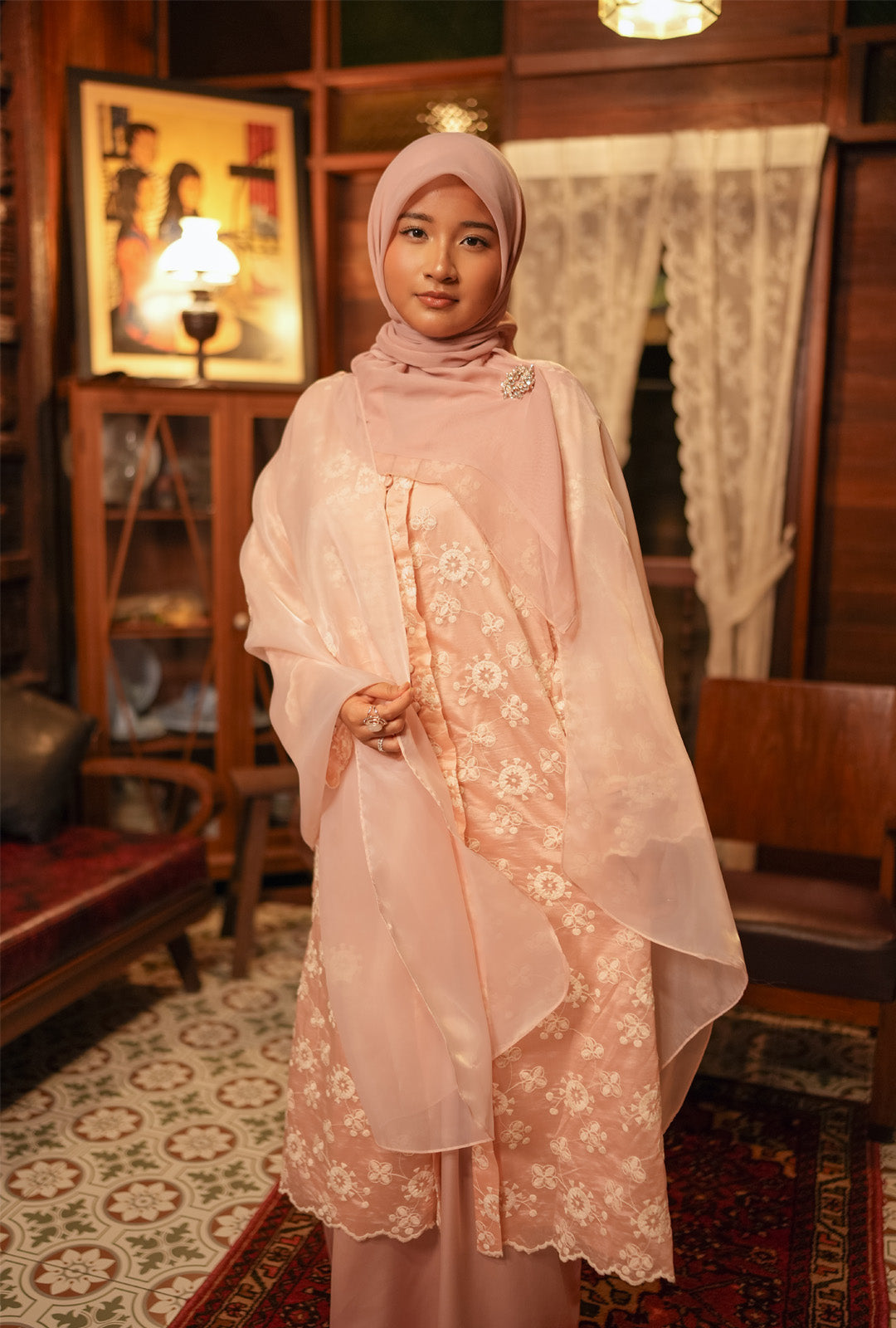 Kebarung Kesuma in Peachy Pink [Pre - Order -15 March]