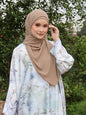 Standard Hoodie Chiffon Shawl Halfmoon in Sand