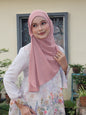 Standard Hoodie Chiffon Shawl Halfmoon in Pastel Pink