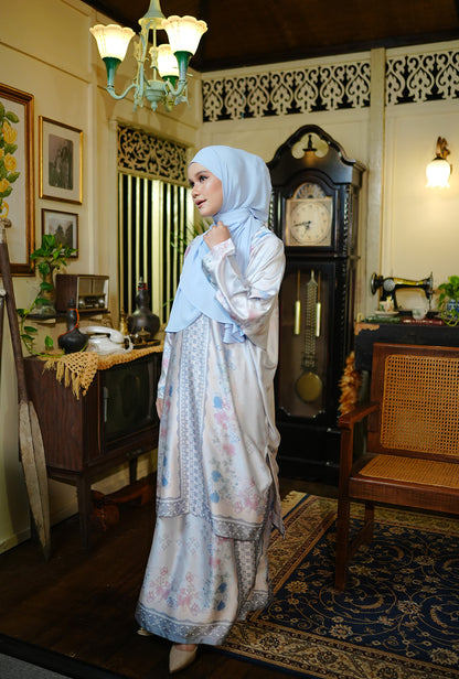 Kurung Melur Pastel Blue