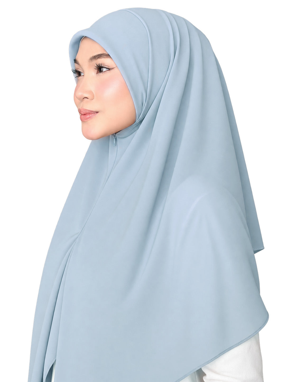 Bawal / Khimar 2 in 1 in Baby Blue