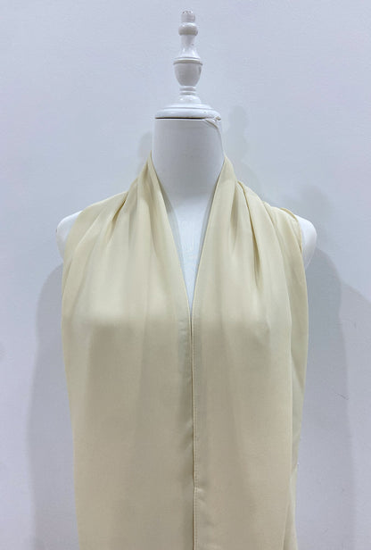 Maxi Hoodie Chiffon Shawl Halfmoon Butter