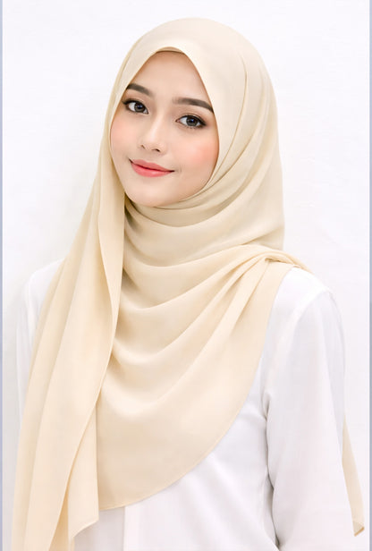 BUY 4 GET 1 FREE (MAXI HOODIE CHIFFON HALFMOON)