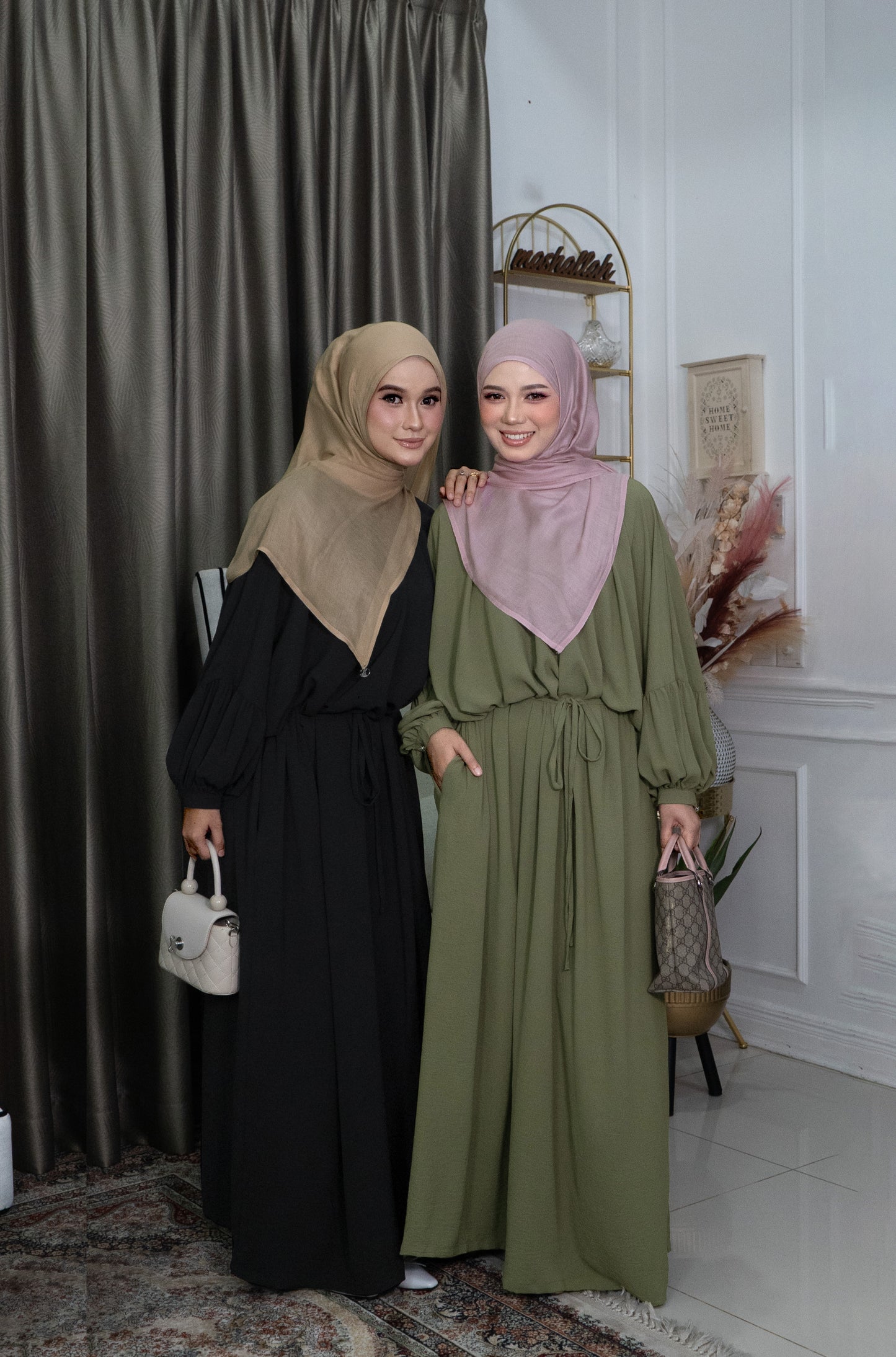 Yana Dress in Dusty Olive