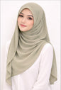 BUY 4 GET 1 FREE (MAXI HOODIE CHIFFON HALFMOON)