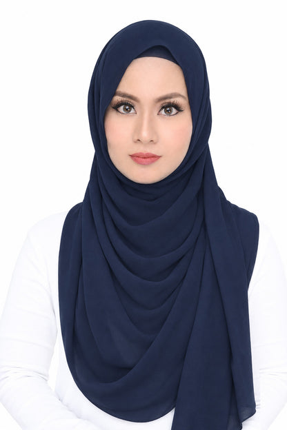 BUY 4 GET 1 FREE (MAXI HOODIE CHIFFON HALFMOON)
