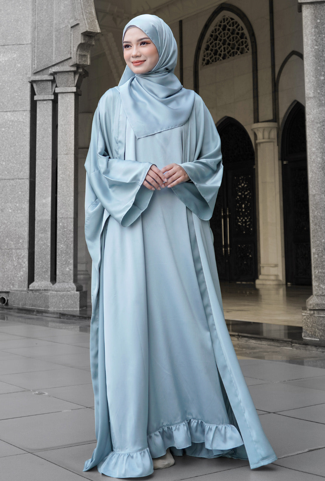 Abaya Inaya in Icy Blue