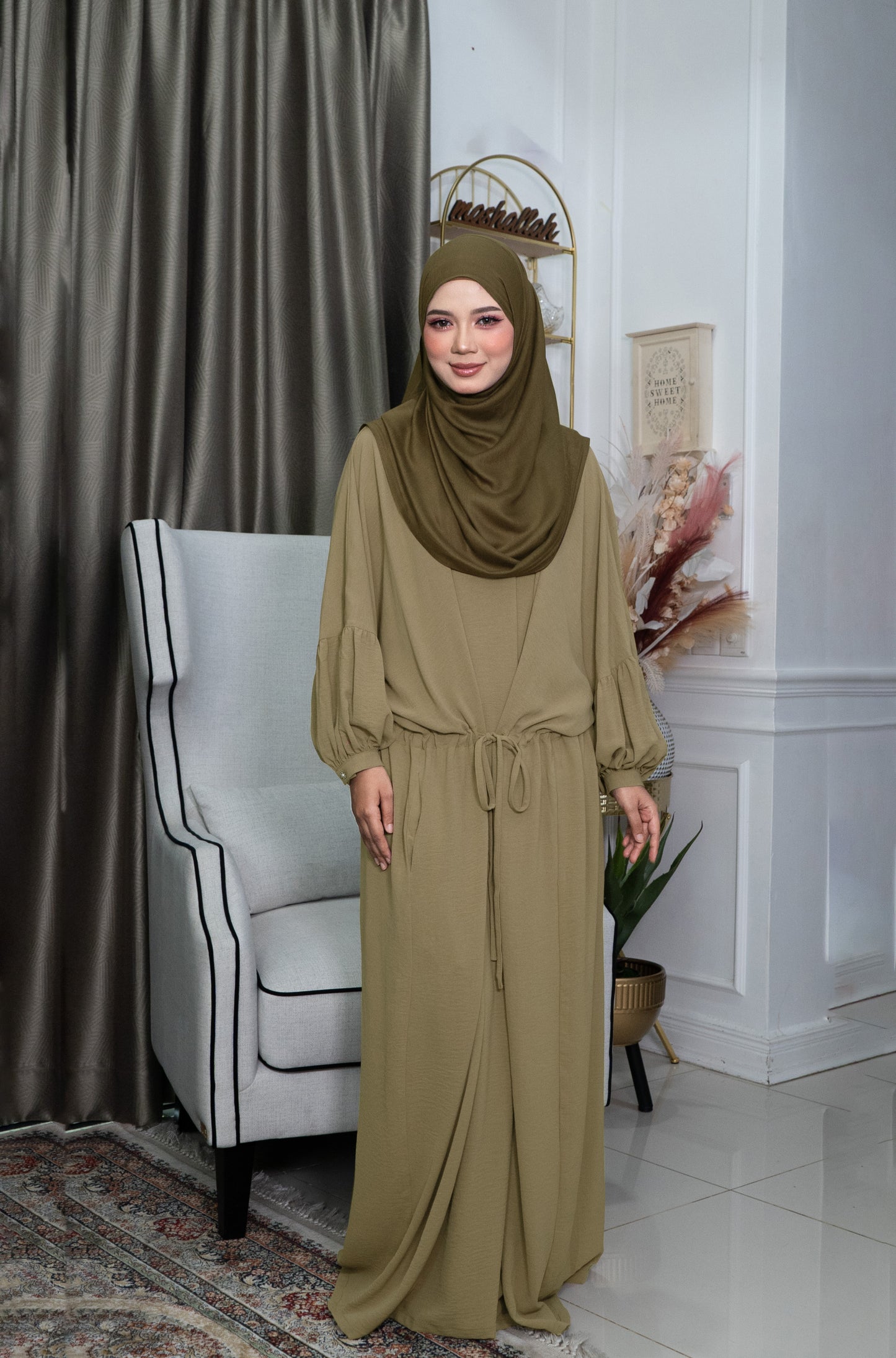 Yana Dress in Khaki