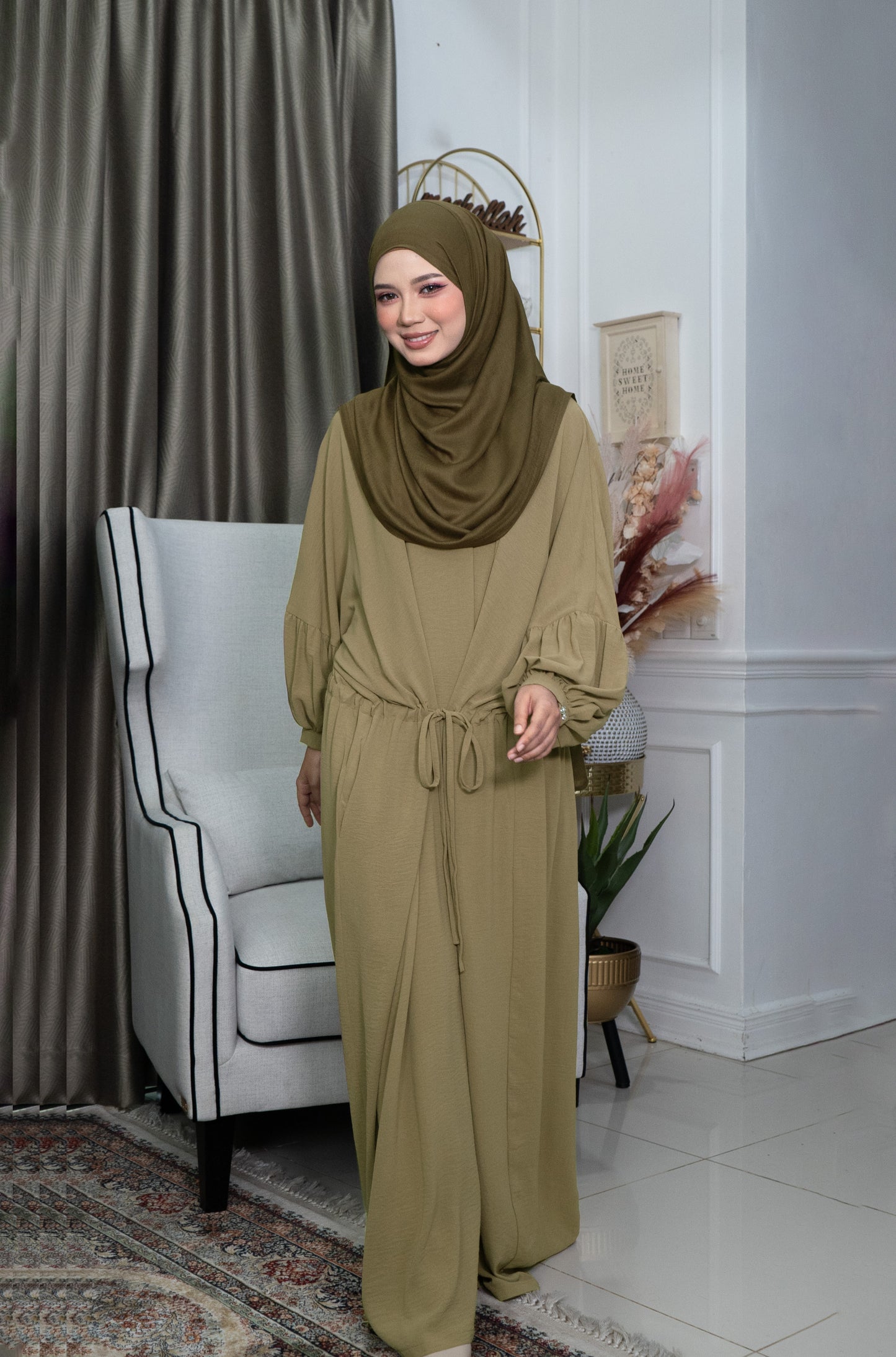 Yana Dress in Khaki