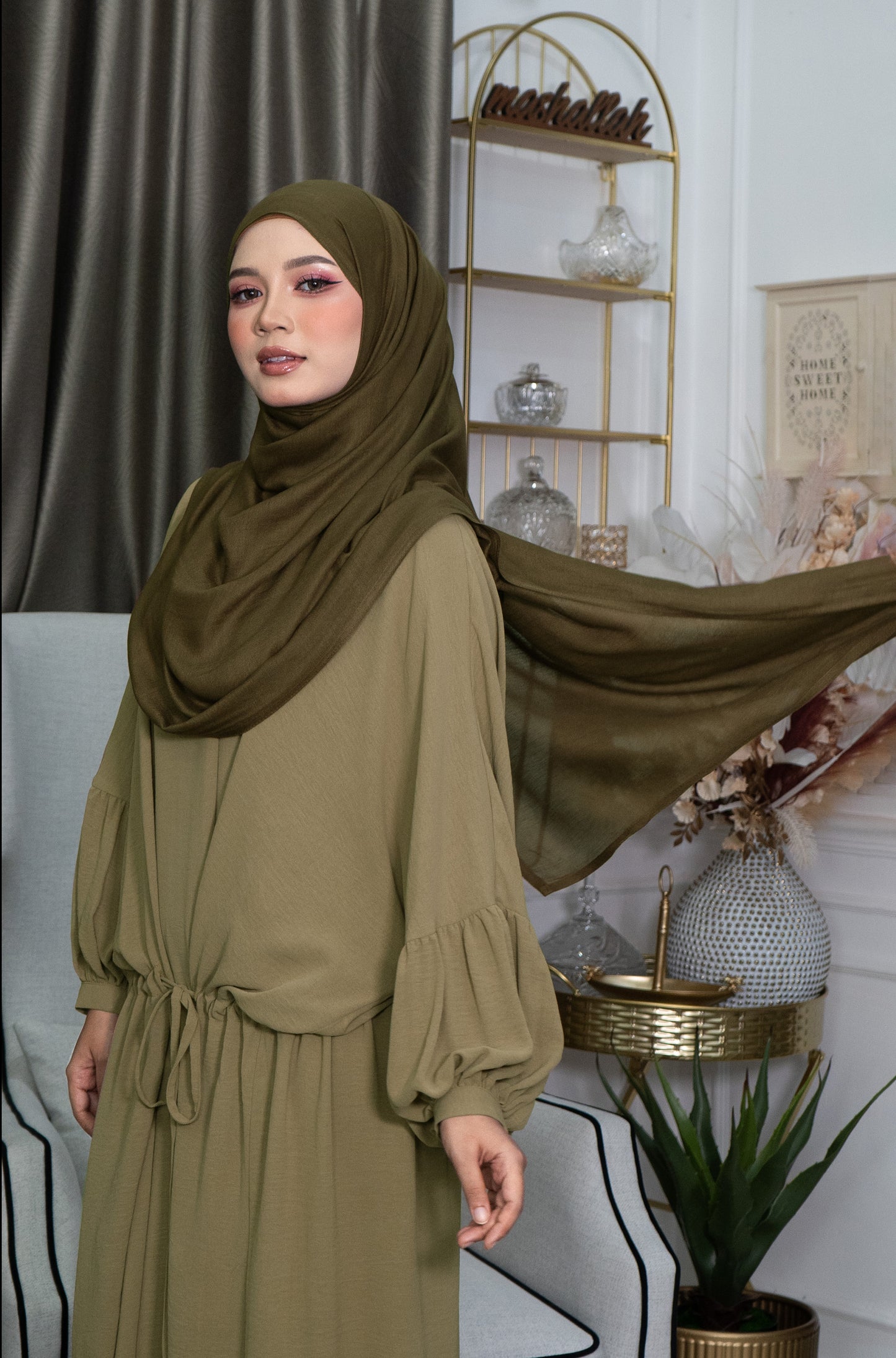 Yana Dress in Khaki