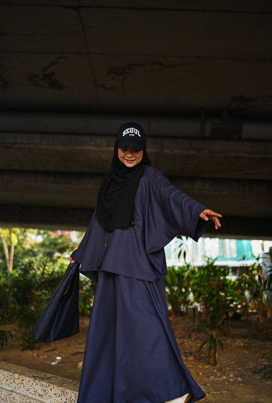 LENA IN DENIM NAVY BLUE